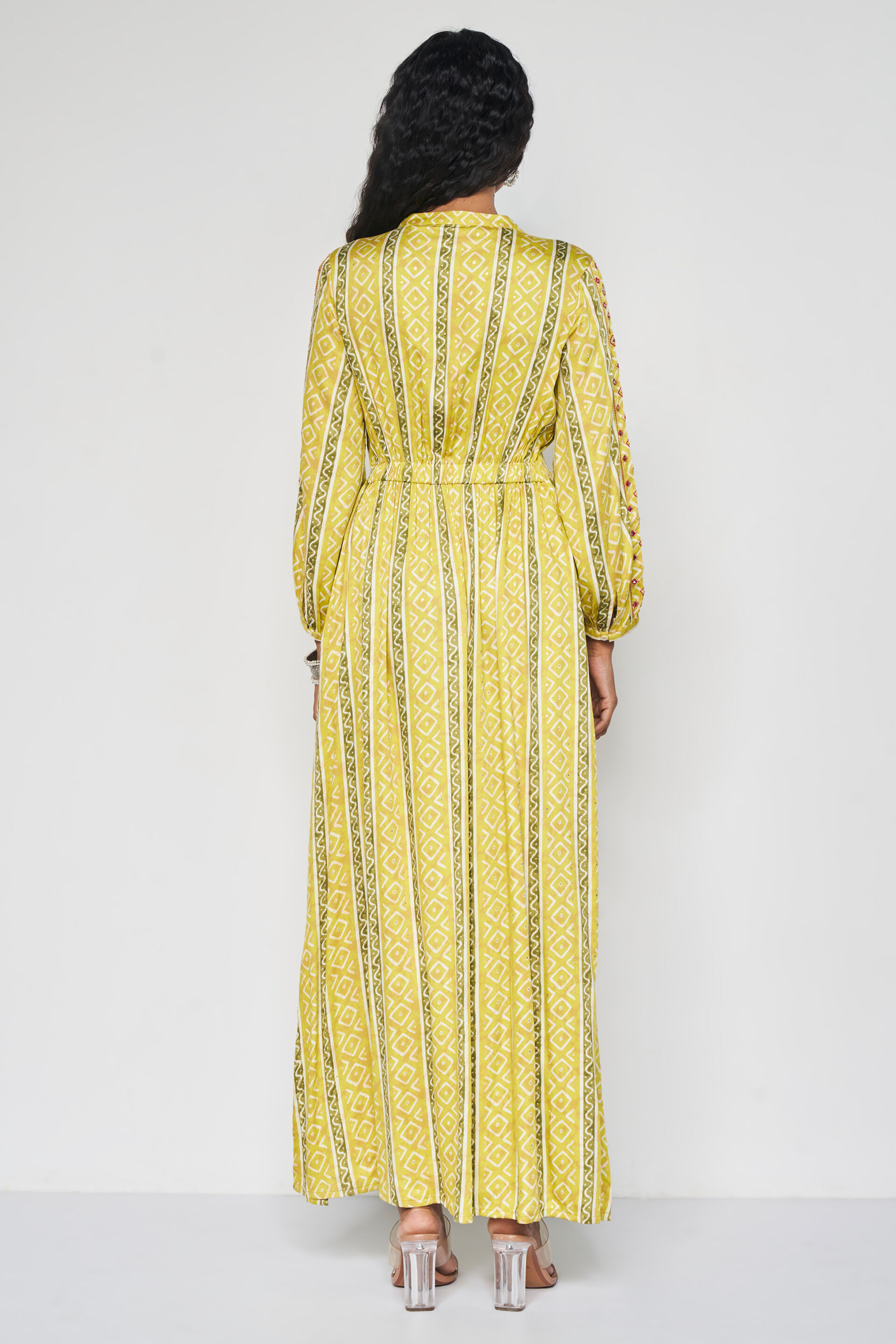 Neena Maxi Dress, Lime, image 4